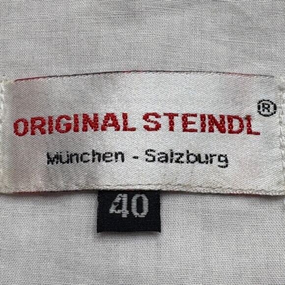 Original Steindl Dress Size M German 100% Silk Dirndl Oktoberfest Milk Maid Pink - Picture 8 of 16